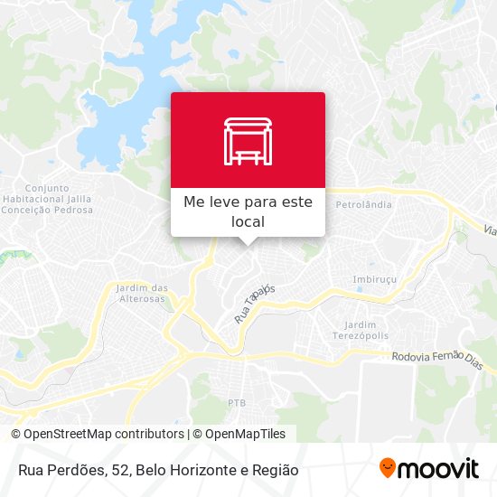 Rua Perdões, 52 mapa