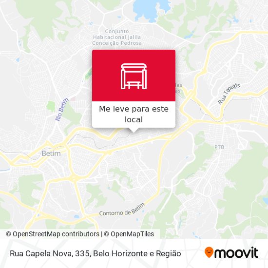 Rua Capela Nova, 335 mapa