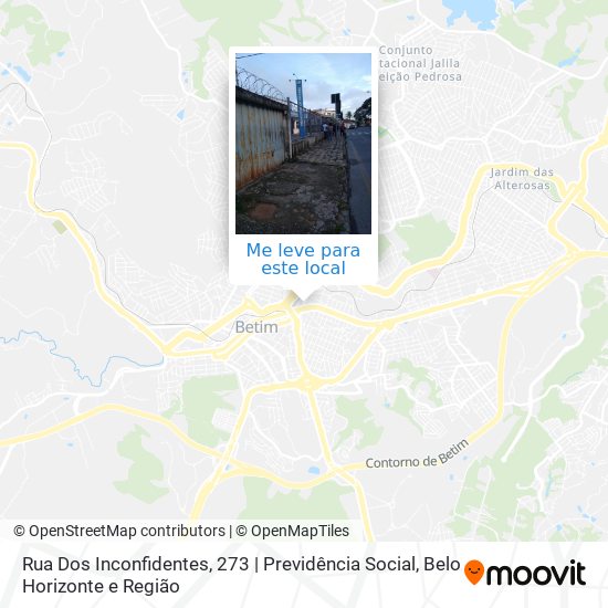 Rua Dos Inconfidentes, 273 | Previdência Social mapa