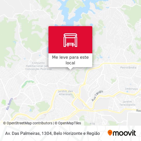 Av. Das Palmeiras, 1304 mapa