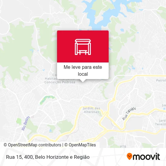 Rua 15, 400 mapa