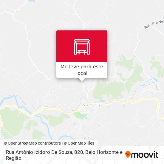 Rua Antônio Izidoro De Souza, 820 mapa