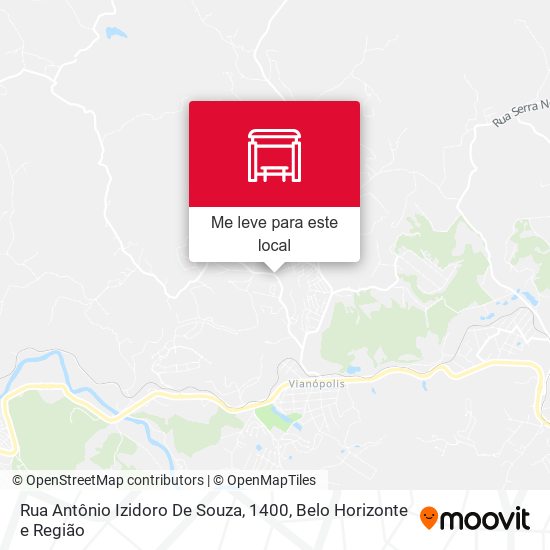 Rua Antônio Izidoro De Souza, 1400 mapa