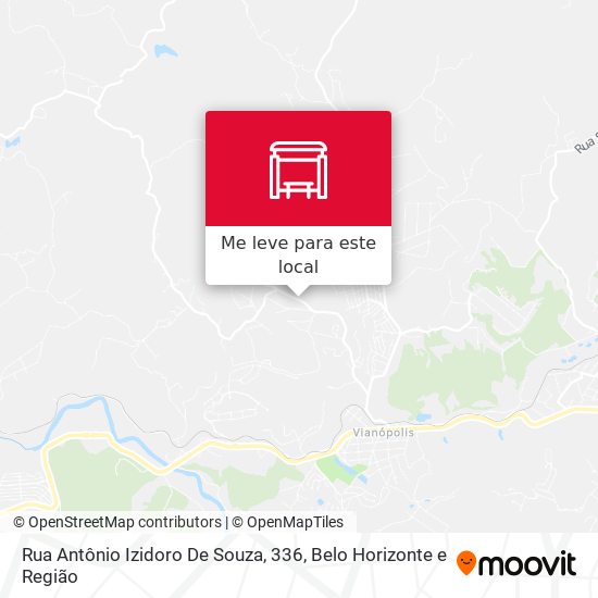 Rua Antônio Izidoro De Souza, 336 mapa