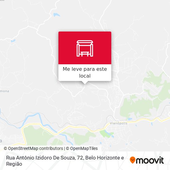 Rua Antônio Izidoro De Souza, 72 mapa