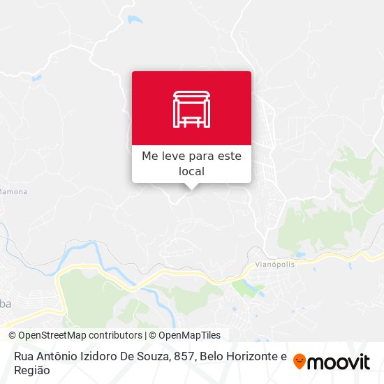 Rua Antônio Izidoro De Souza, 857 mapa