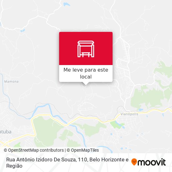 Rua Antônio Izidoro De Souza, 110 mapa