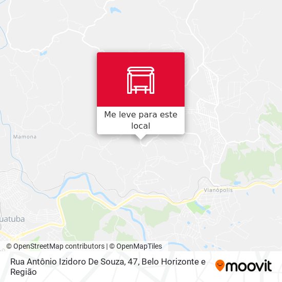 Rua Antônio Izidoro De Souza, 47 mapa