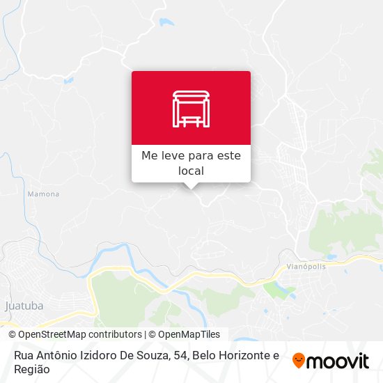 Rua Antônio Izidoro De Souza, 54 mapa