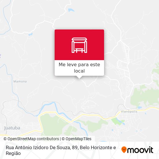Rua Antônio Izidoro De Souza, 89 mapa