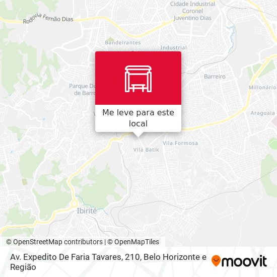 Av. Expedito De Faria Tavares, 210 mapa