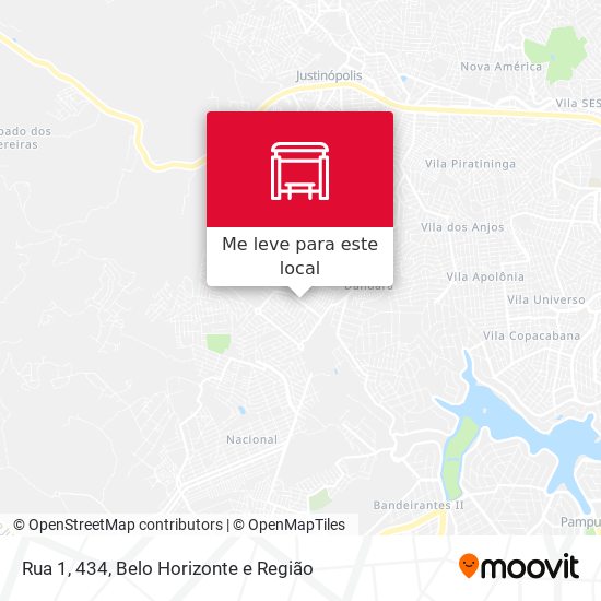 Rua 1, 434 mapa