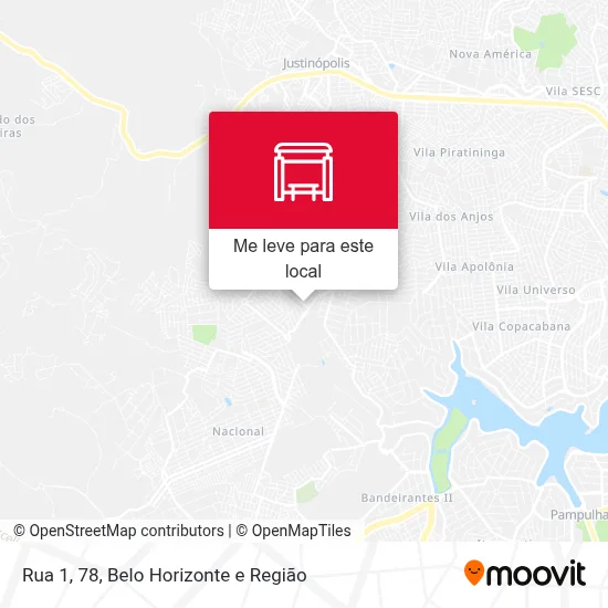 Rua 1, 78 mapa
