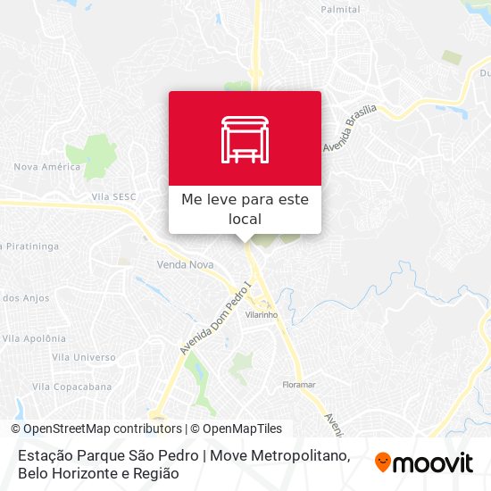 Estação Parque São Pedro | Move Metropolitano mapa