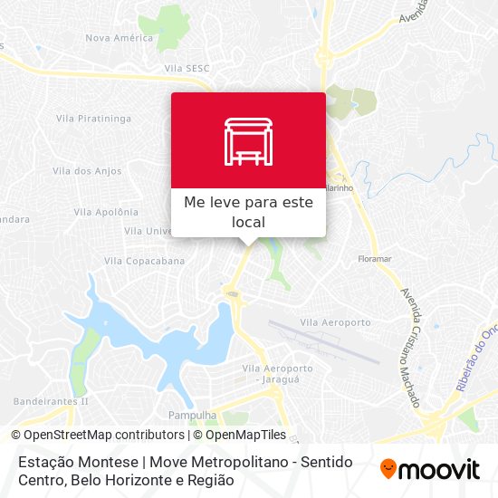 Estação Montese | Move Metropolitano - Sentido Centro mapa
