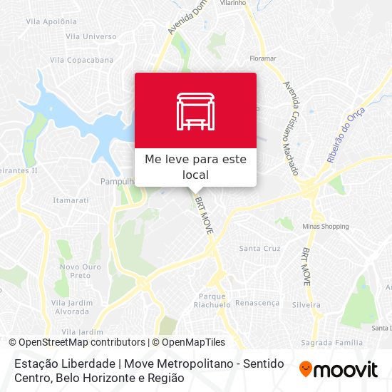 Estação Liberdade | Move Metropolitano - Sentido Centro mapa