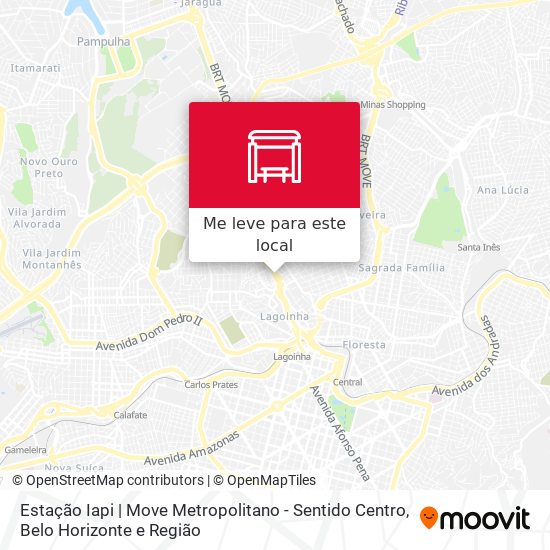 Estação Iapi | Move Metropolitano - Sentido Centro mapa
