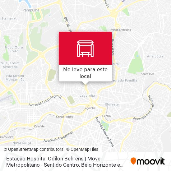 Estação Hospital Odilon Behrens | Move Metropolitano - Sentido Centro mapa