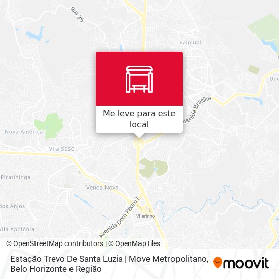 Estação Trevo De Santa Luzia | Move Metropolitano mapa