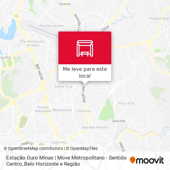 Estação Ouro Minas | Move Metropolitano - Sentido Centro mapa