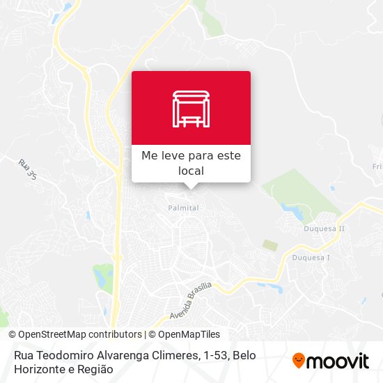 Rua Teodomiro Alvarenga Climeres, 1-53 mapa