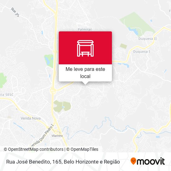 Rua José Benedito, 165 mapa