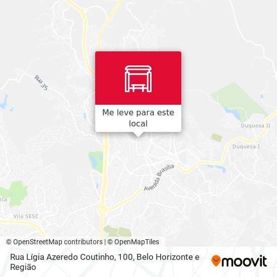 Rua Lígia Azeredo Coutinho, 100 mapa