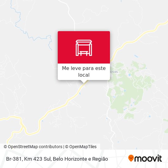 Br-381, Km 423 Sul mapa