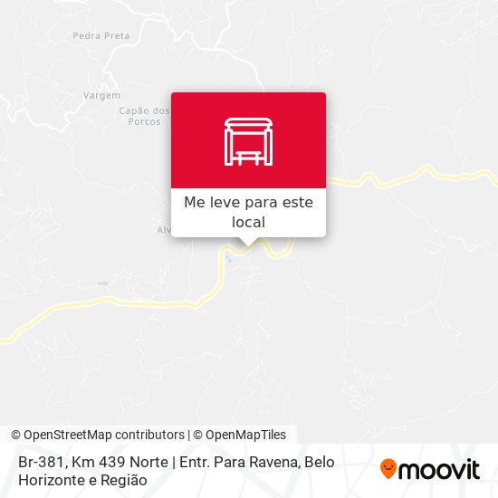 Br-381, Km 439 Norte | Entr. Para Ravena mapa