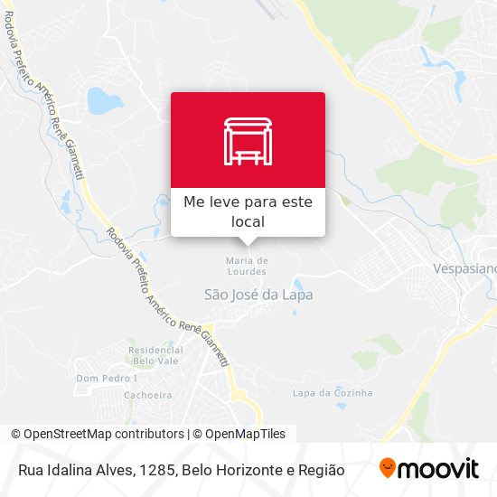Rua Idalina Alves, 1285 mapa