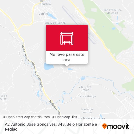 Av. Antônio José Gonçalves, 343 mapa