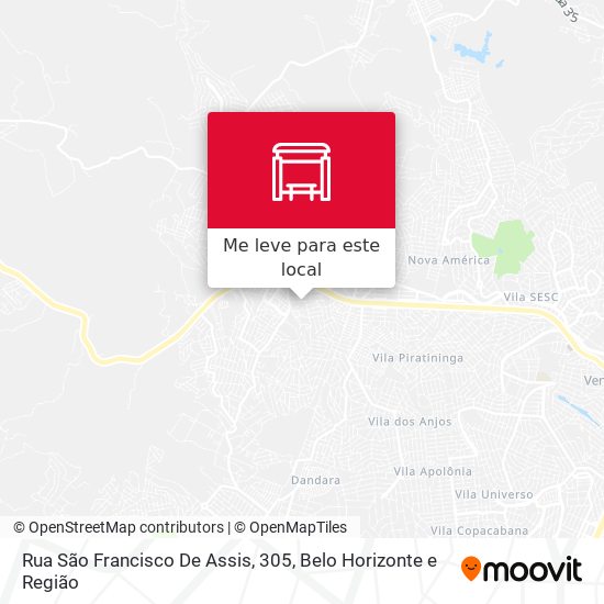 Rua São Francisco De Assis, 305 mapa