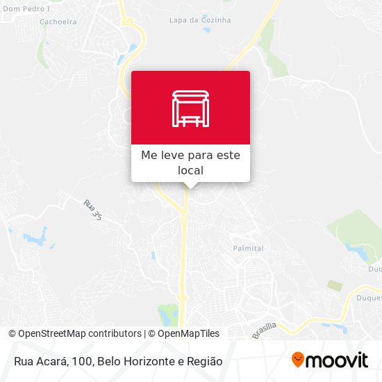 Rua Acará, 100 mapa