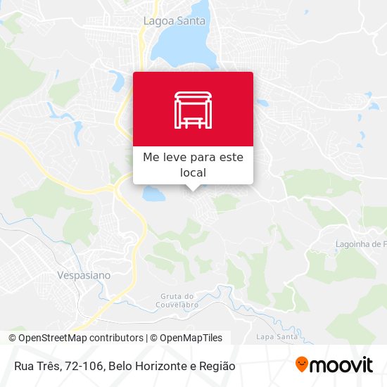 Rua Três, 72-106 mapa