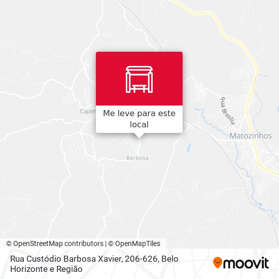 Rua Custódio Barbosa Xavier, 206-626 mapa