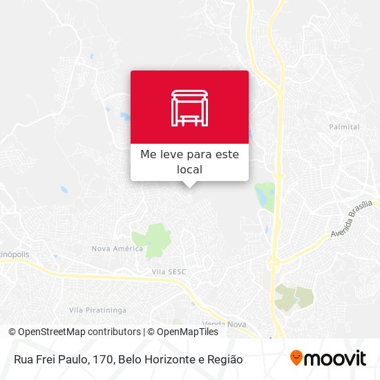 Rua Frei Paulo, 170 mapa