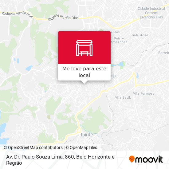 Av. Dr. Paulo Souza Lima, 860 mapa