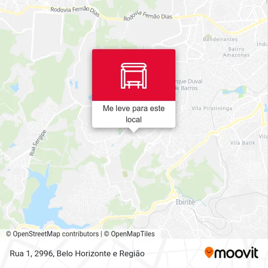 Rua 1, 2996 mapa