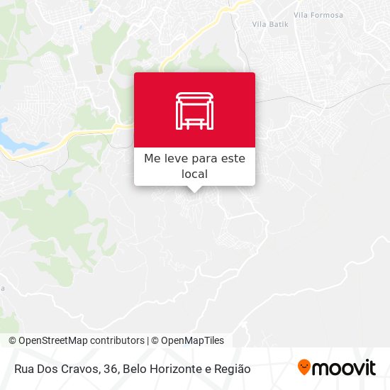 Rua Dos Cravos, 36 mapa