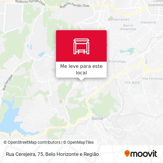 Rua Cerejeira, 75 mapa