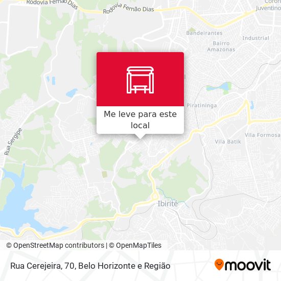 Rua Cerejeira, 70 mapa