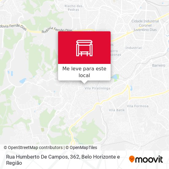 Rua Humberto De Campos, 362 mapa