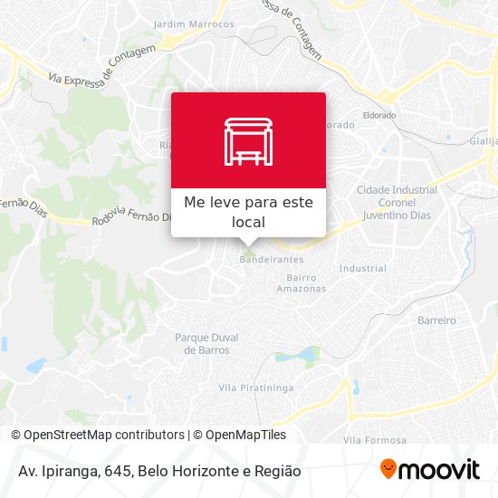 Av. Ipiranga, 645 mapa