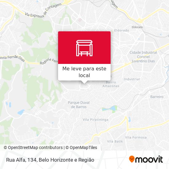 Rua Alfa, 134 mapa