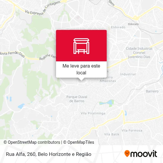 Rua Alfa, 260 mapa