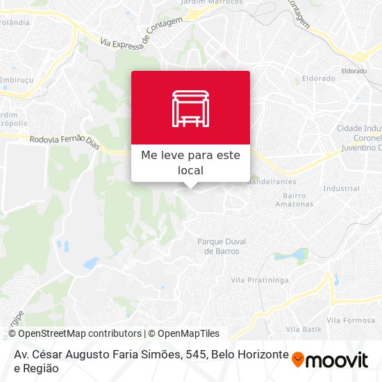 Av. César Augusto Faria Simões, 545 mapa