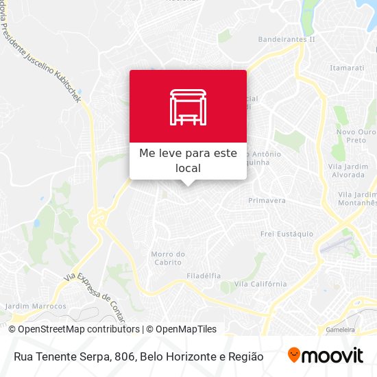Rua Tenente Serpa, 806 mapa