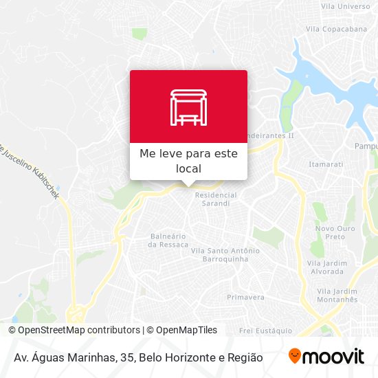 Av. Águas Marinhas, 35 mapa