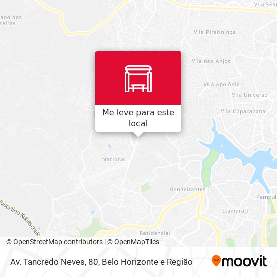 Av. Tancredo Neves, 80 mapa