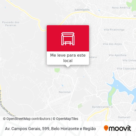 Av. Campos Gerais, 599 mapa